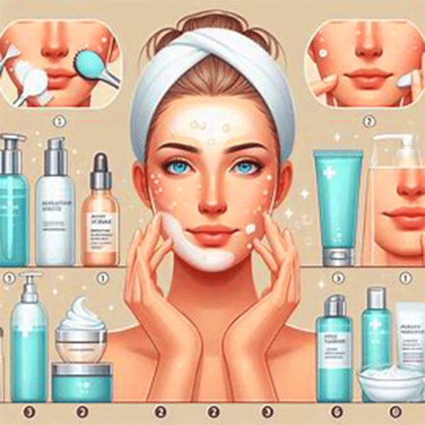 Routine for oily skin and open pores