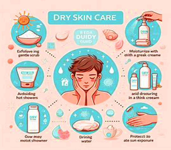 Care routine for dry and sensitive skin
